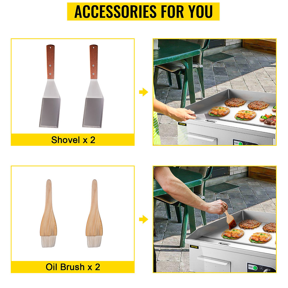 الصورة المصغرة: Electric Flat Electric Countertop Griddle Stainless Steel Griddle BBQ Kitchen