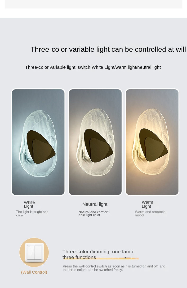Miniatura: Bedside Wall Lamp for Bedroom Stairs Indoor Gold LED