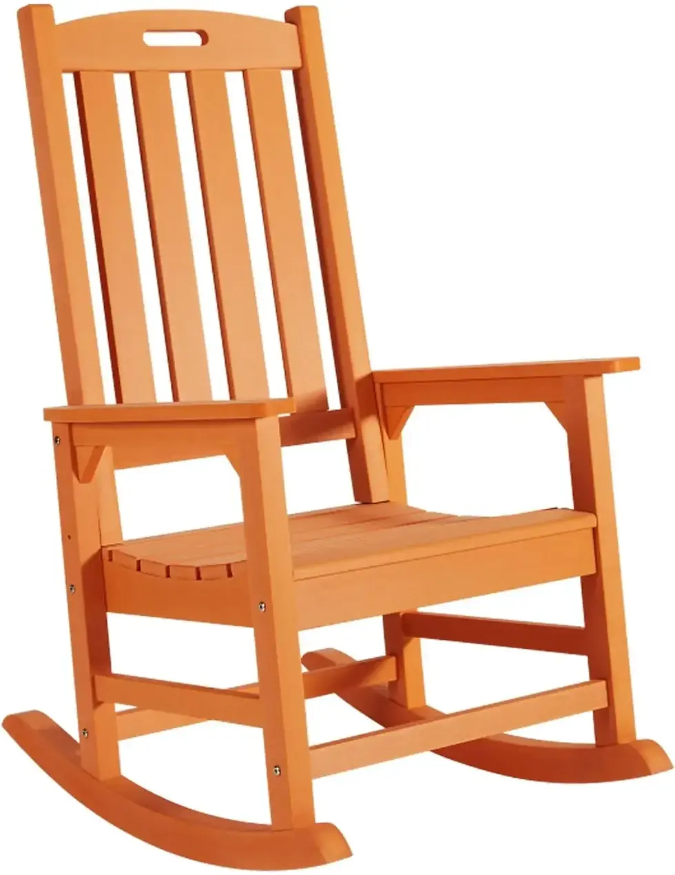 Миниатюра: Oversized Rocking Chair Set of 2 Tall Backrest Outdoor Furniture