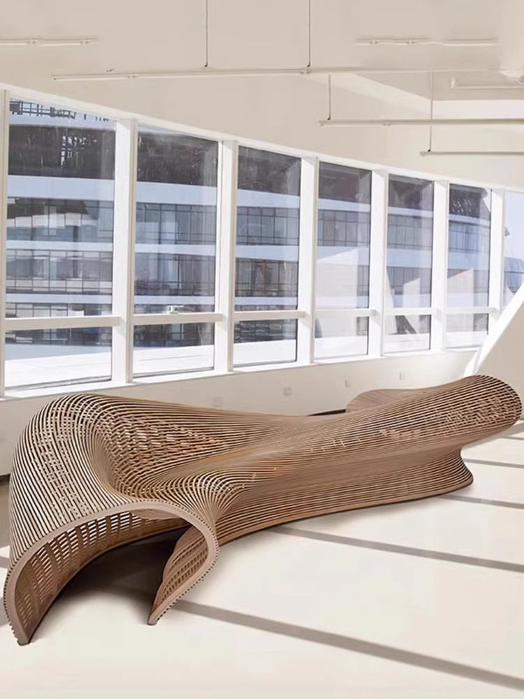 Miniaturbild: Outdoor leisure aluminum alloy special-shaped, lobby shopping mall sofa