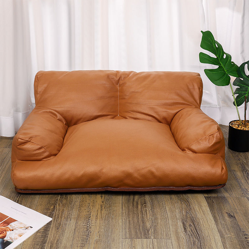 Thumbnail: Leather Pet Sofa Seasonal Universal Pet Cat Dog Sleeping Bed