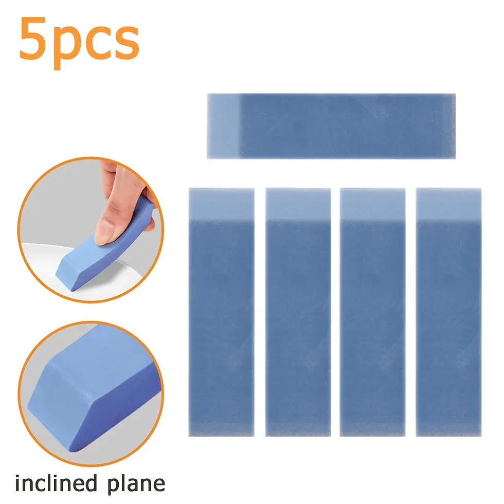 Thumbnail: 10pcs Easy Limescale Eraser Bathroom Glass Rust Remover Rubber Eraser