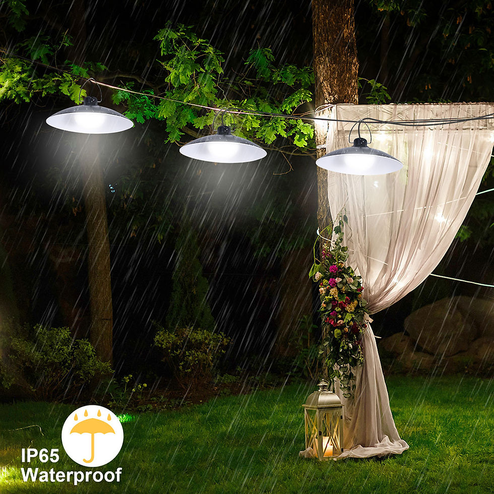 תמונה ממוזערת: LED Solar Pendant Light Indoor Outdoor Solar Hanging Solar Security Light Garage