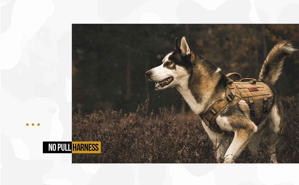 Thumbnail: Tactical Dog Harness Vest K9,Reflective Training Tactical 