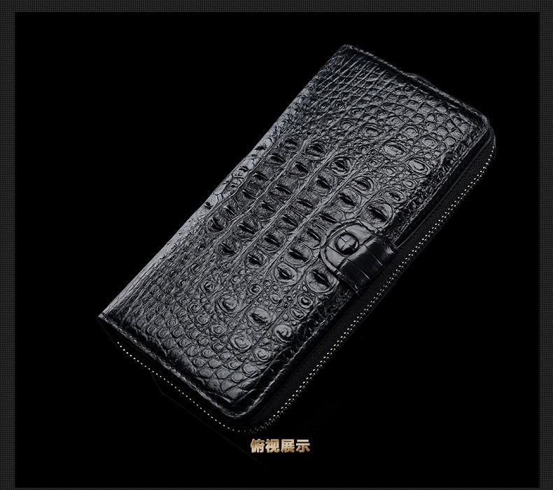 थंबनेल: Crocodile  men handbags long  men wallet  business Hand bag youth men 