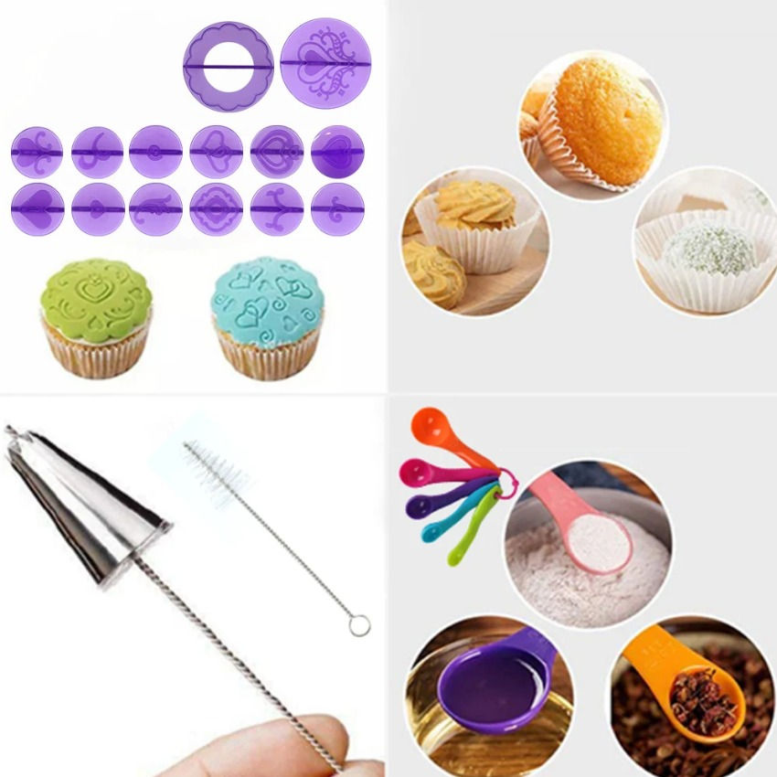 Miniatura: Cake Decorating Tools Kit Pastry Turntable Kit Piping Nozzle Piping Bag Set