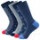 थंबनेल: Dress Socks Striped Combed Cotton Novelty Socks Cool Breathable Casual Socks