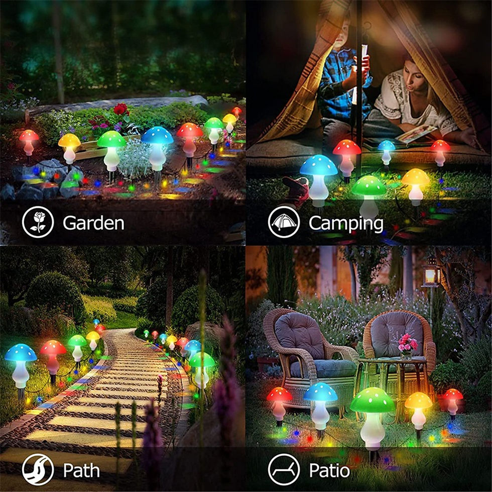 תמונה ממוזערת: Mushroom Light Garden Night Lamp Outdoor Decor Mushroom Lamp Garden