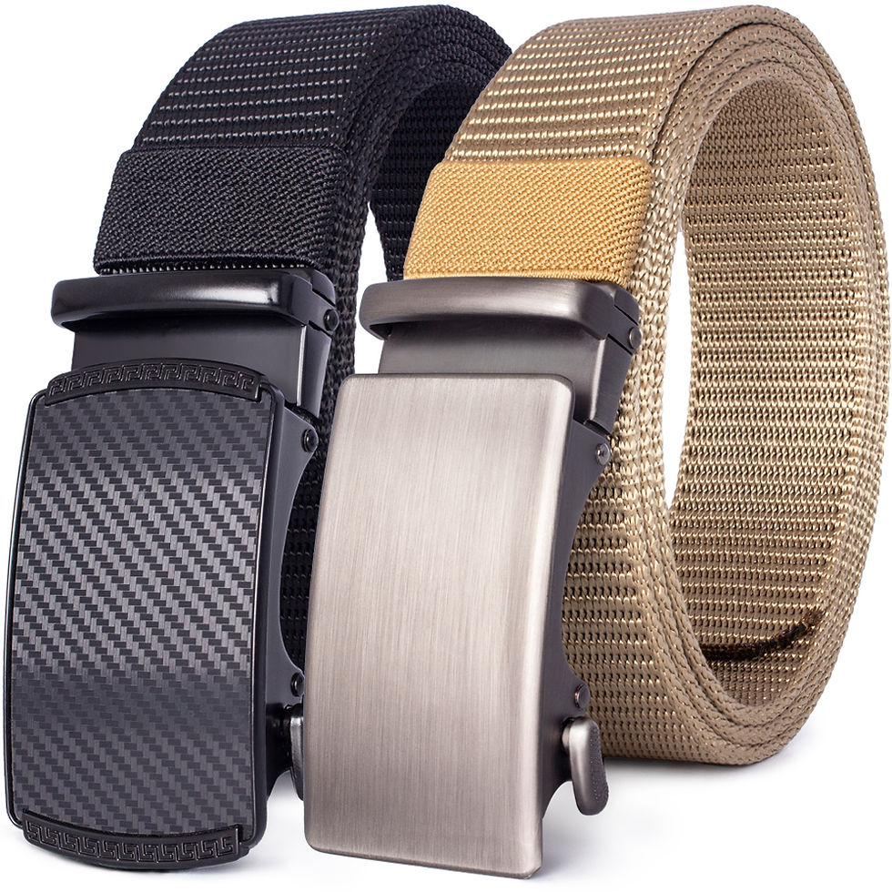 Миниатюра: Nylon Belt Automatic Buckle Luxury Breathable Belt Metal Canvas Belt