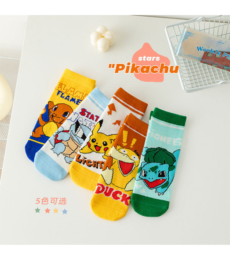 Miniatura: Pikachu Kids Socks Kawaii Children Cotton for Girls and Boys Gifts
