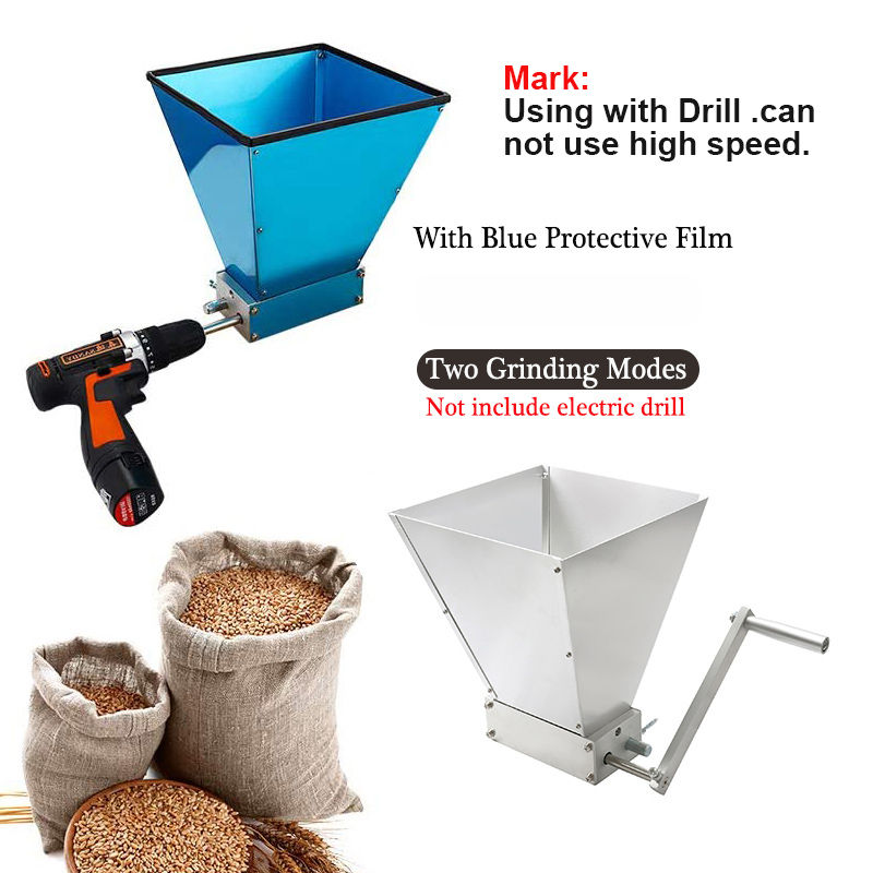 Miniatura: Stainless Steel 2 Rollers Grinder Crusher Powder Grain Mill For Home 