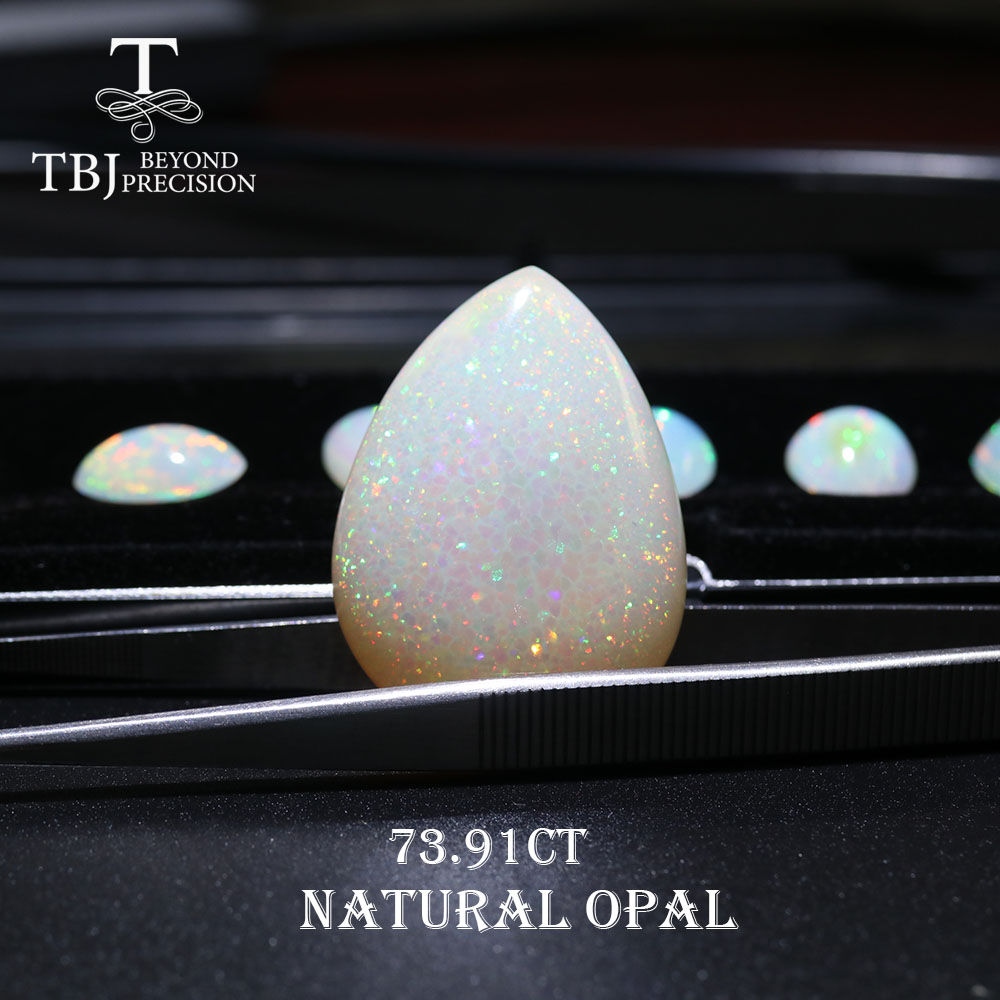 73.91 ct Marvellous Shinning Opal gemstone pear shape full fire Opal