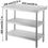 縮圖：Stainless Steel Work Table Storage Shelve Commercial Kitchen Food Prep