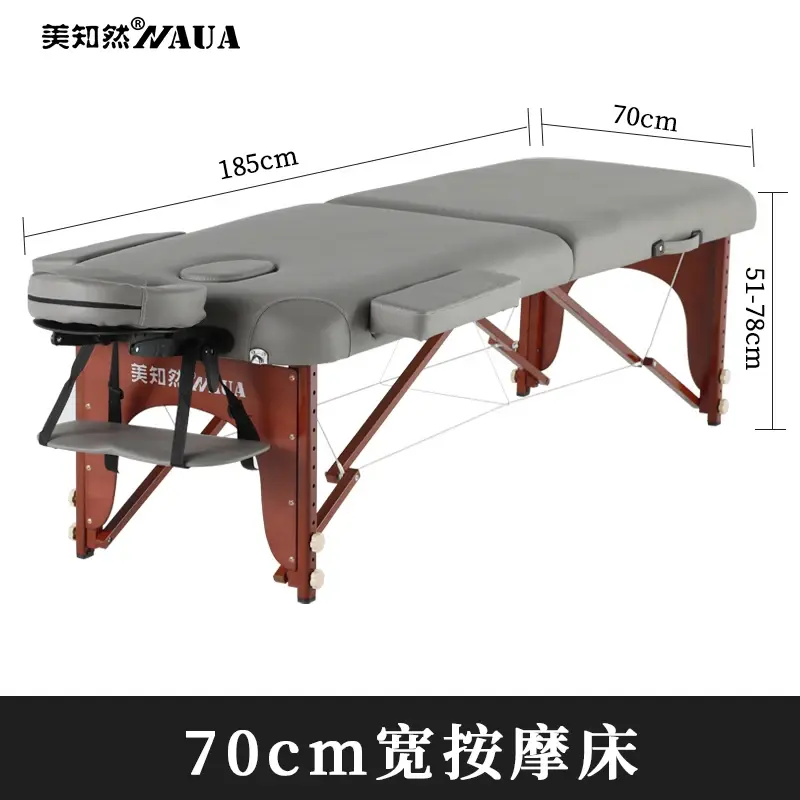 Hình thu nhỏ: Beauty Lash Tattoo Bathroom Massage Bed Wooden Table Adjust Salon Furniture