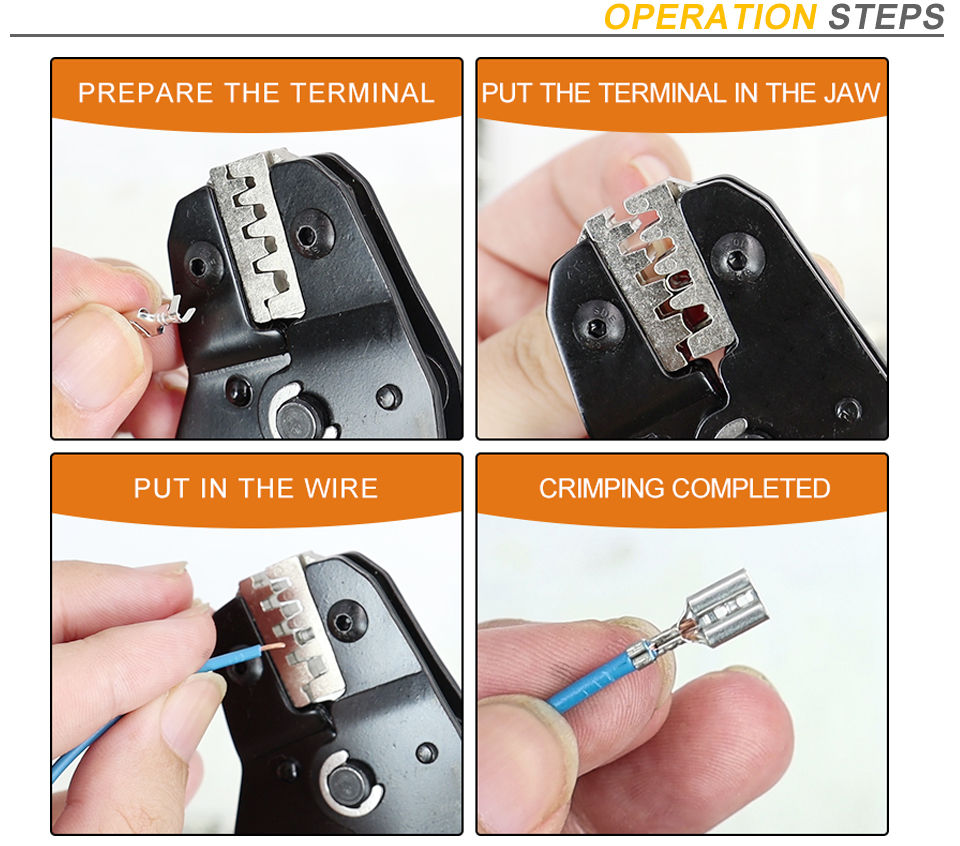 Miniatura: Crimping Pliers for 2.8 4.8 6.3 Tube/Insulation Terminals Electrical Clamp