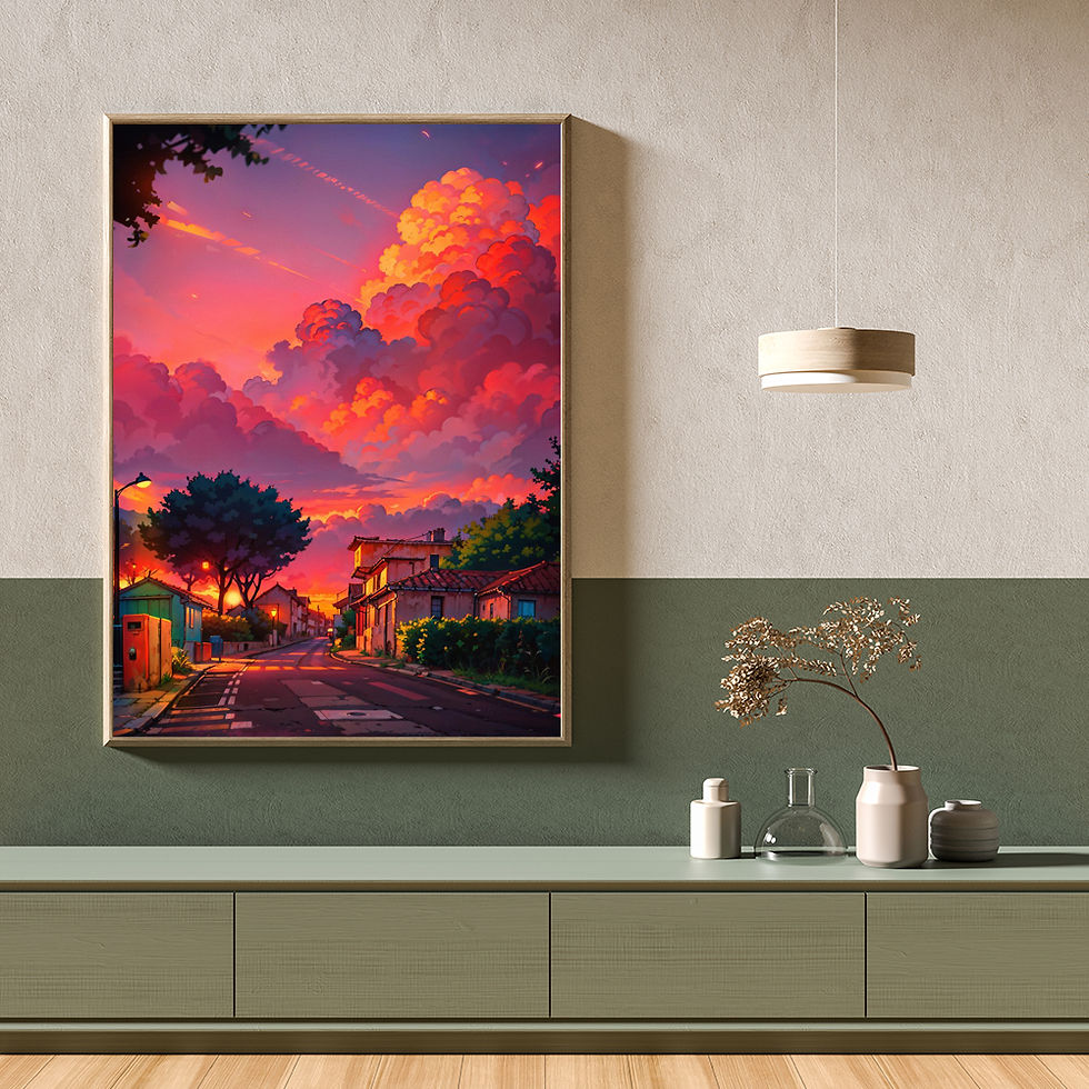 サムネイル： Street Scene Art Home Decoration