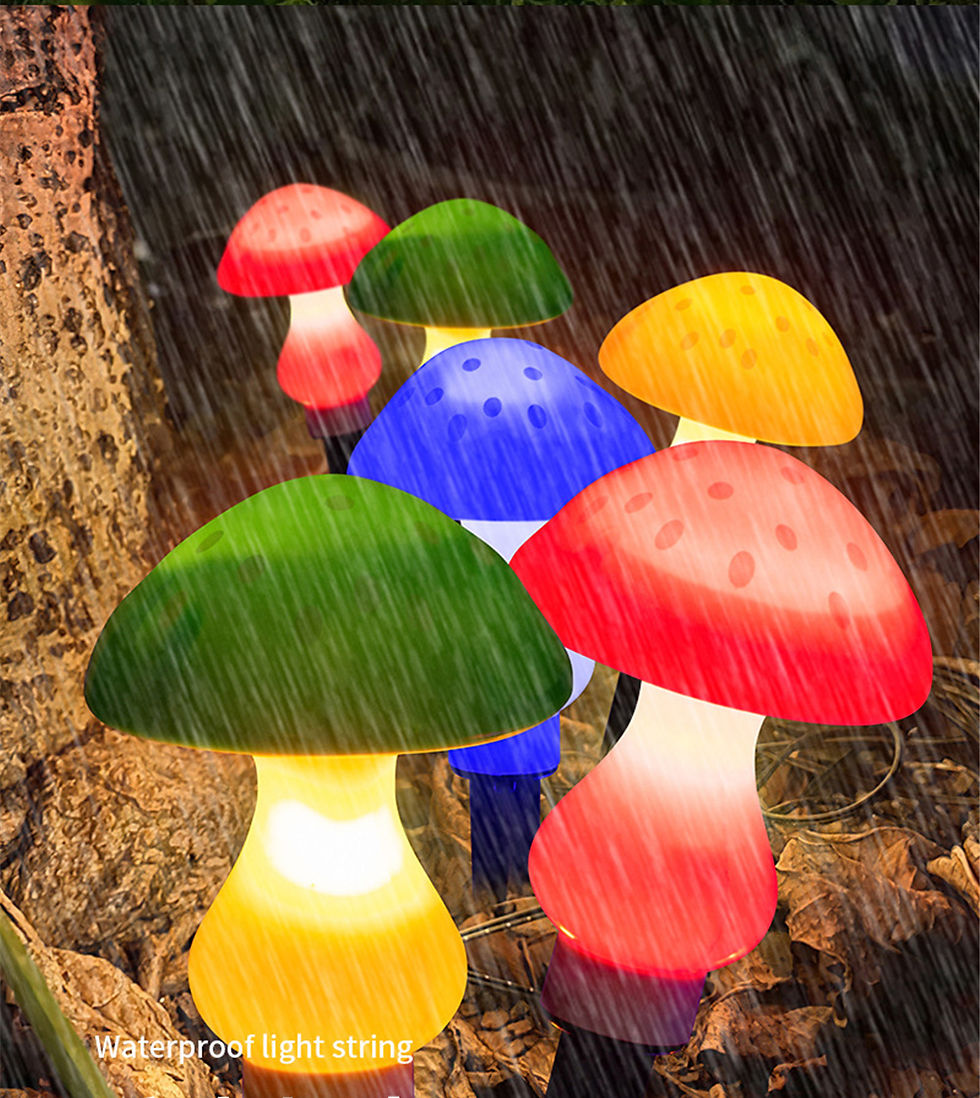 תמונה ממוזערת: Mushroom Light Garden Night Lamp Outdoor Decor Mushroom Lamp Garden