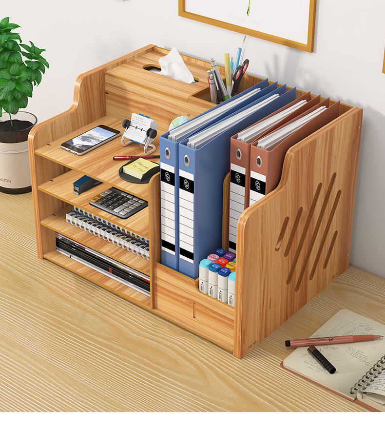 Miniaturbild: Office Desktop Storage Box with Lock Household Workstation File Drawer Rack Desk