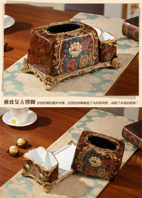 Miniature : European living room fruit plate household home coffee table American retro