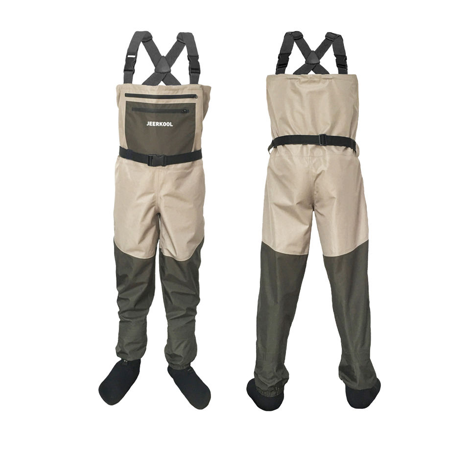 Миниатюра: Fly Fishing Waders Waterproof Wading Clothes with Soft Neoprene Socks 
