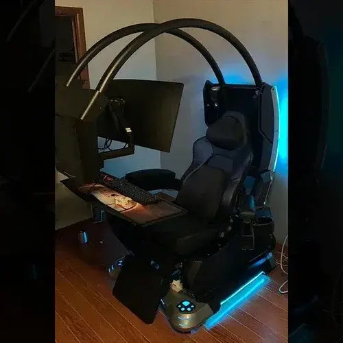 Miniaturbild: E-Sports Computer Chair Table Integrated Space Cockpit Home Office Zero Gravity
