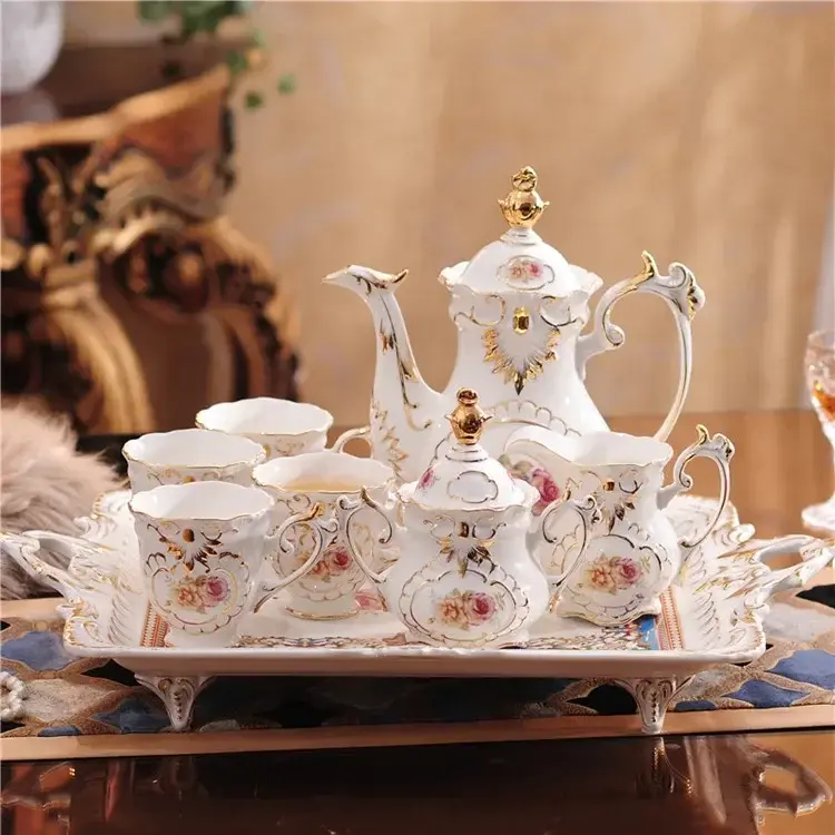 Thumbnail: European Cup Tea Set Dining Strainer Service Vintage 