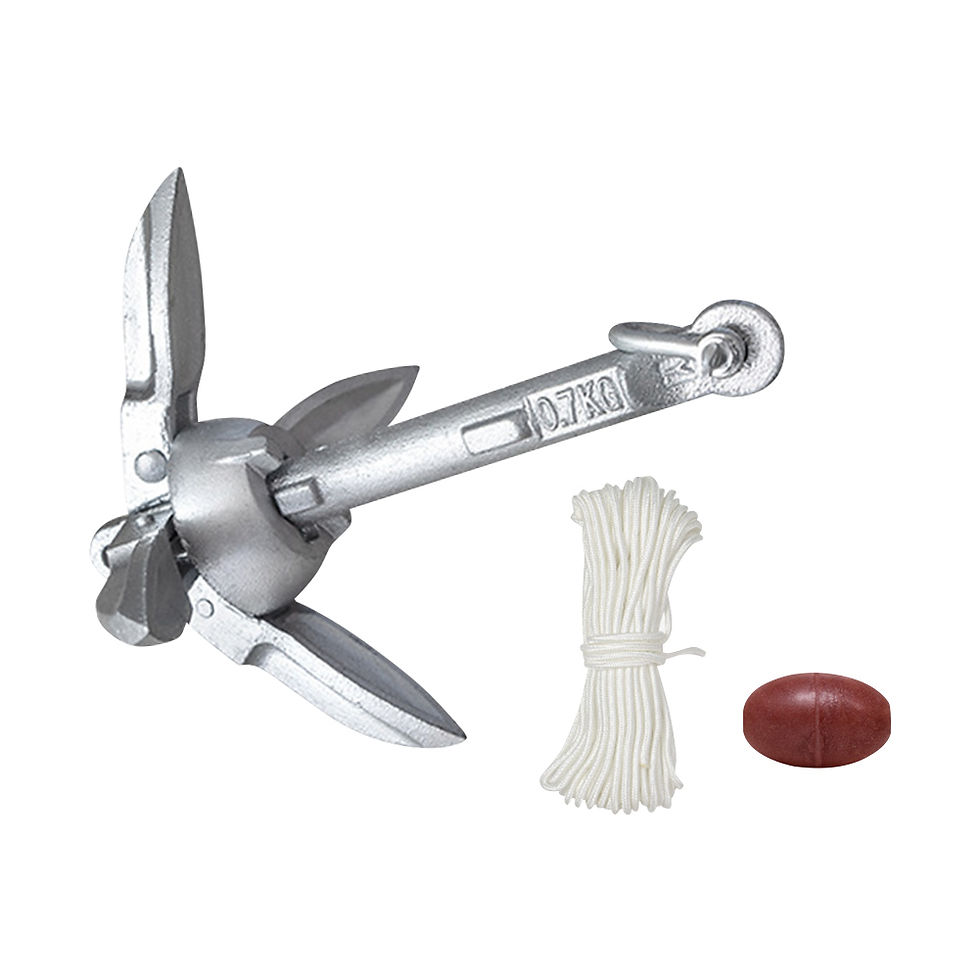 Miniatura: Stainless Steel Folding Watercraft Anchor Kayak Marine Canoe Boat Grapnel Anchor