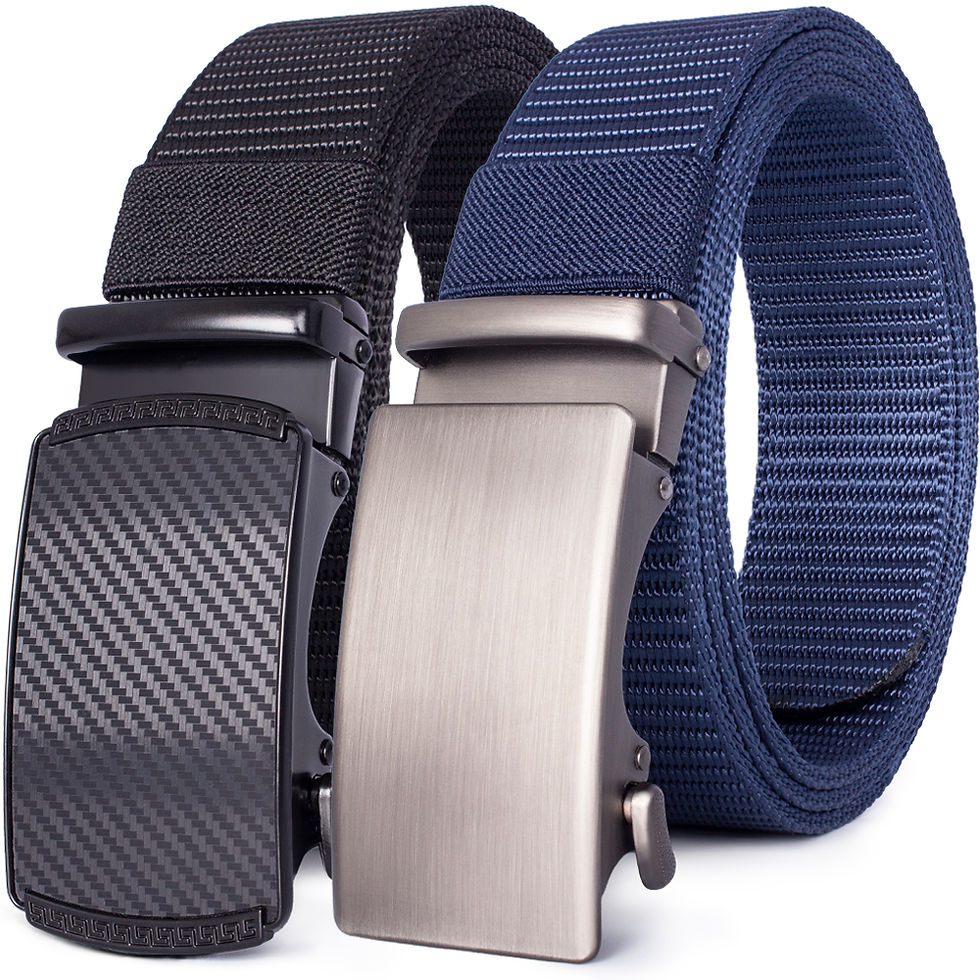 Миниатюра: Nylon Belt Automatic Buckle Luxury Breathable Belt Metal Canvas Belt