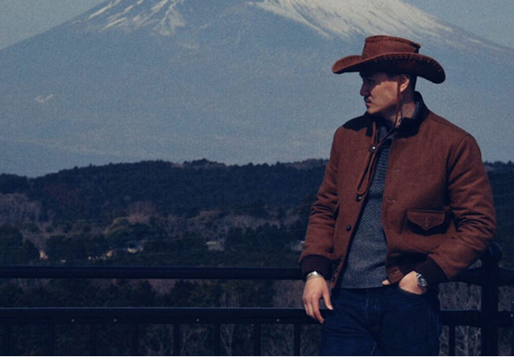 Miniatura: Handmade Pure Cowhide Cowboy Hat Crazy Horse Leather Outdoor 