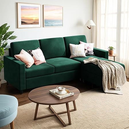 Thumbnail: Sectional Sofa Couch, Modern L-Shaped Modular Couch Upholstered 3/6 Seaters