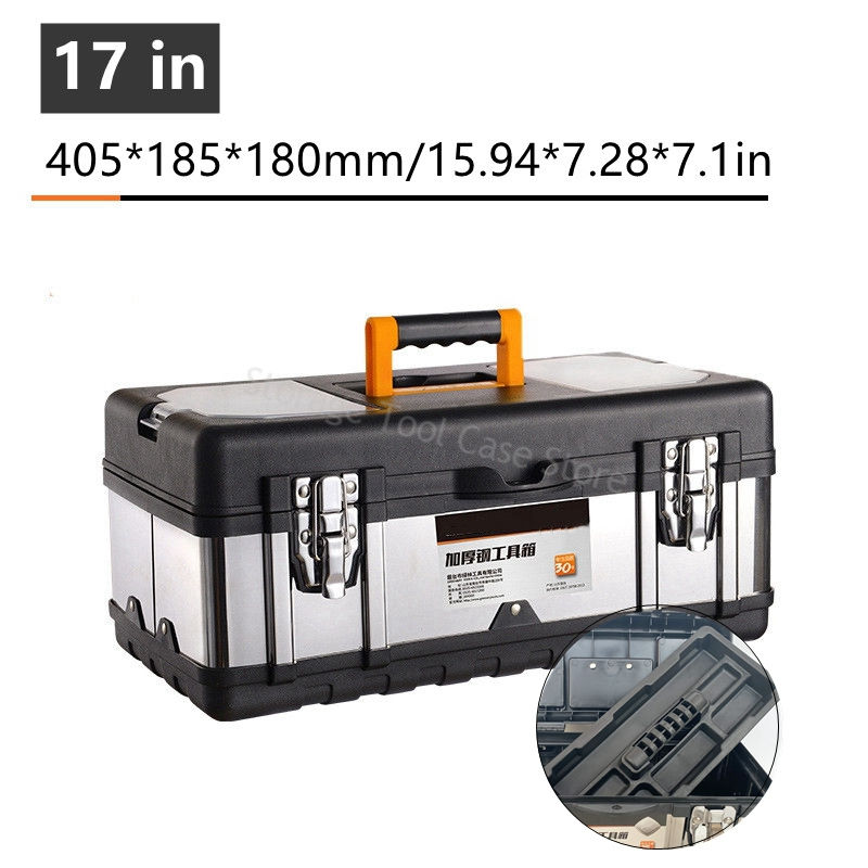 Thumbnail: Stainless Tools Storage Box Multi-layer Large Capacity Hardware Tool Box