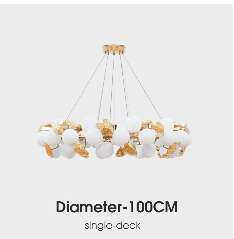 Miniatura: Nordic style round living room creative branch magic bean molecular chandelier