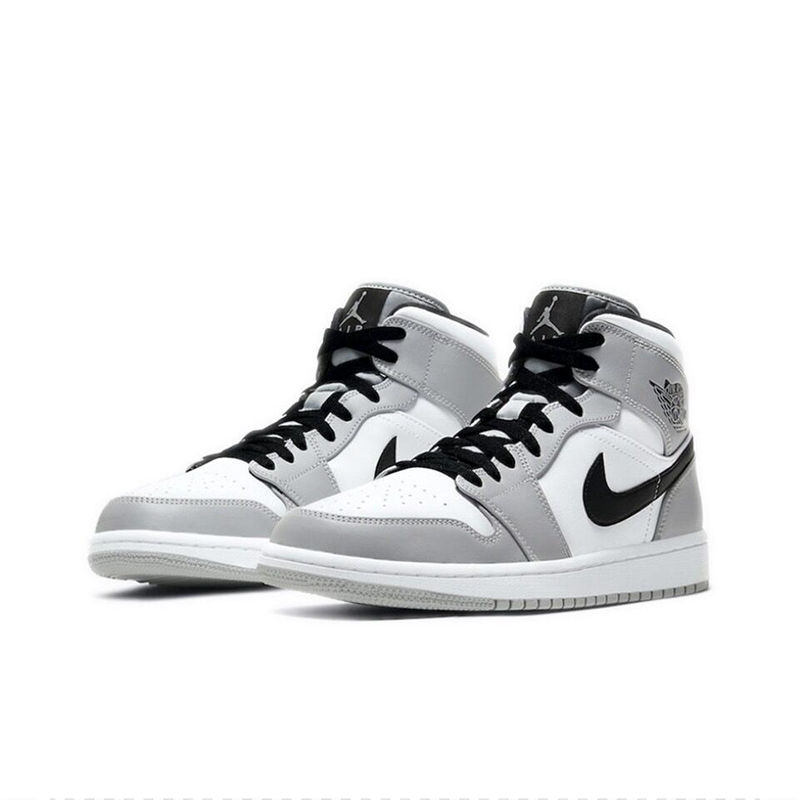 Miniatura: Original Air Jordan 1 Mid "Light Smoke Grey" "Wolf Grey"For Men's Retro Classic