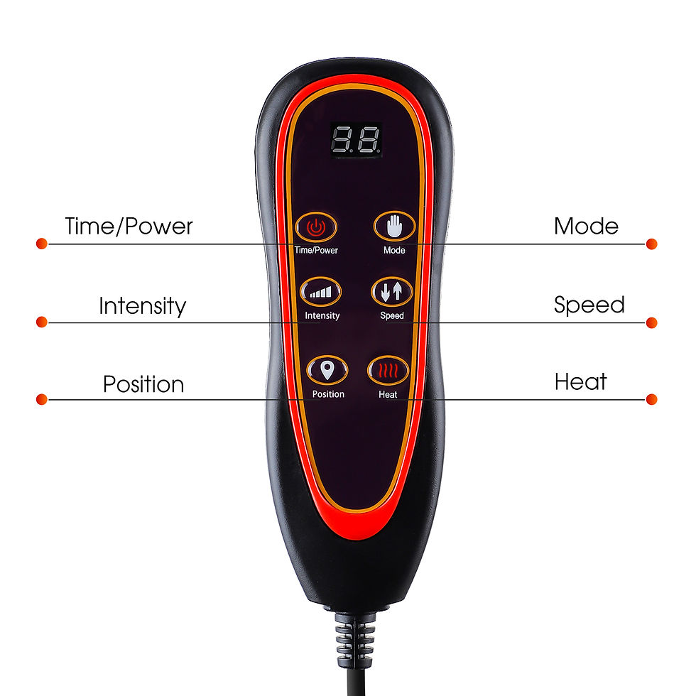 Thumbnail: Electric Heating Back Waist Massager Lumbar Neck Vibration Cushion Shoulder Mat