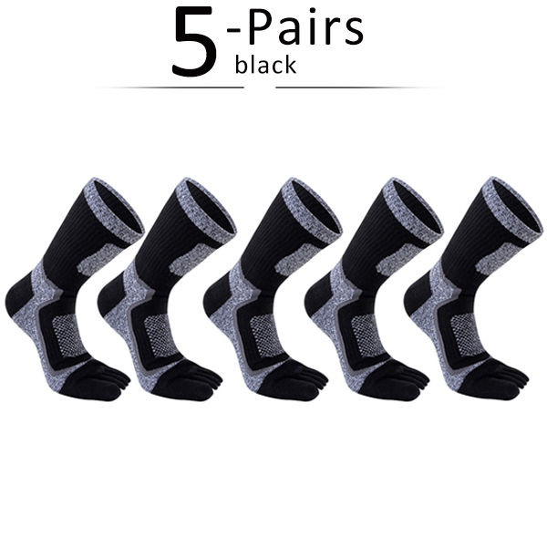 Thumbnail: 5 Pairs Toe Sport Short Socks Man Thick Mesh Endurable 5 Finger Socks