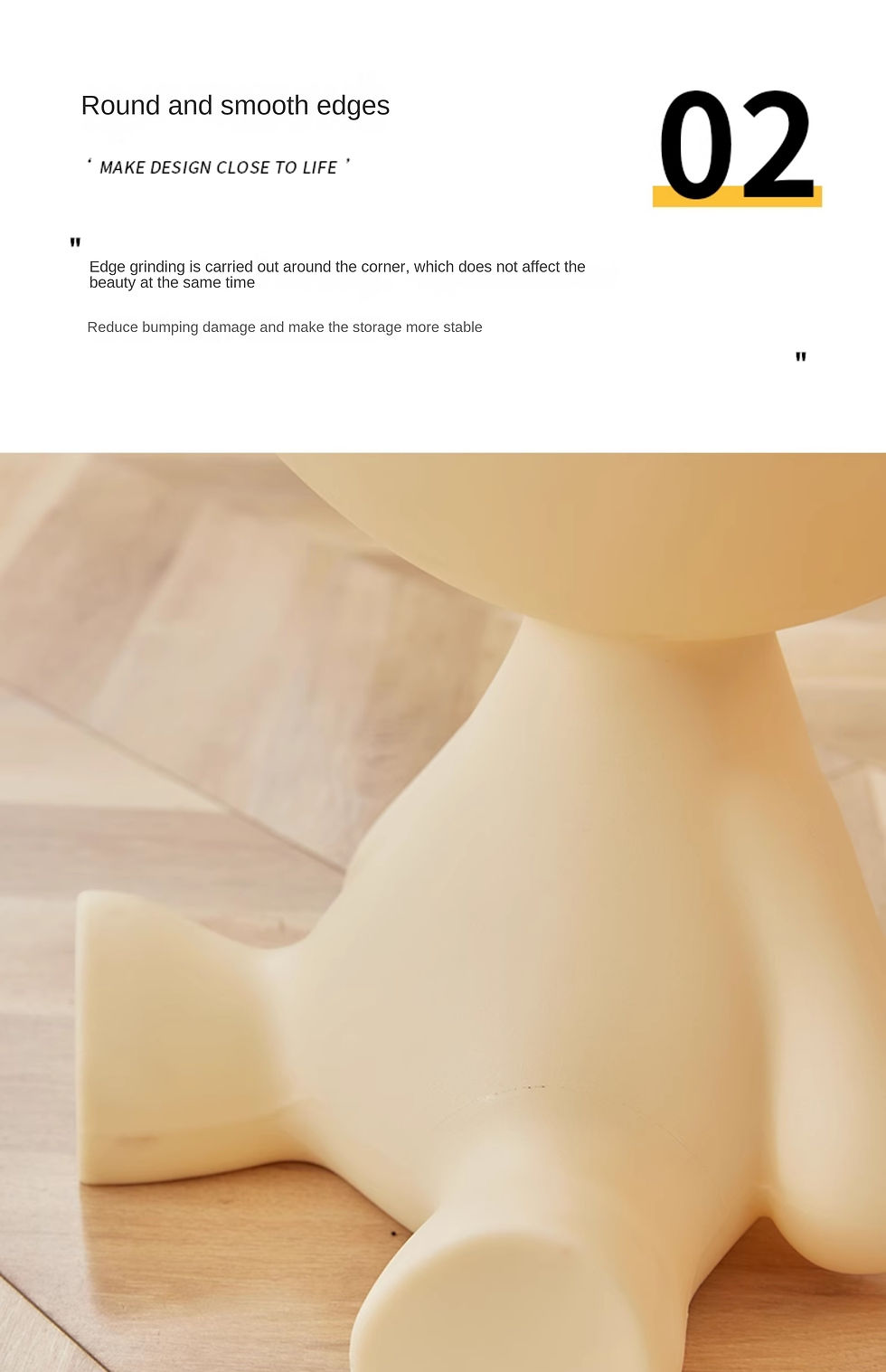 Миниатюра: MOMO Cream Style Small Flat Tea Table Small Household Sofa Side Table