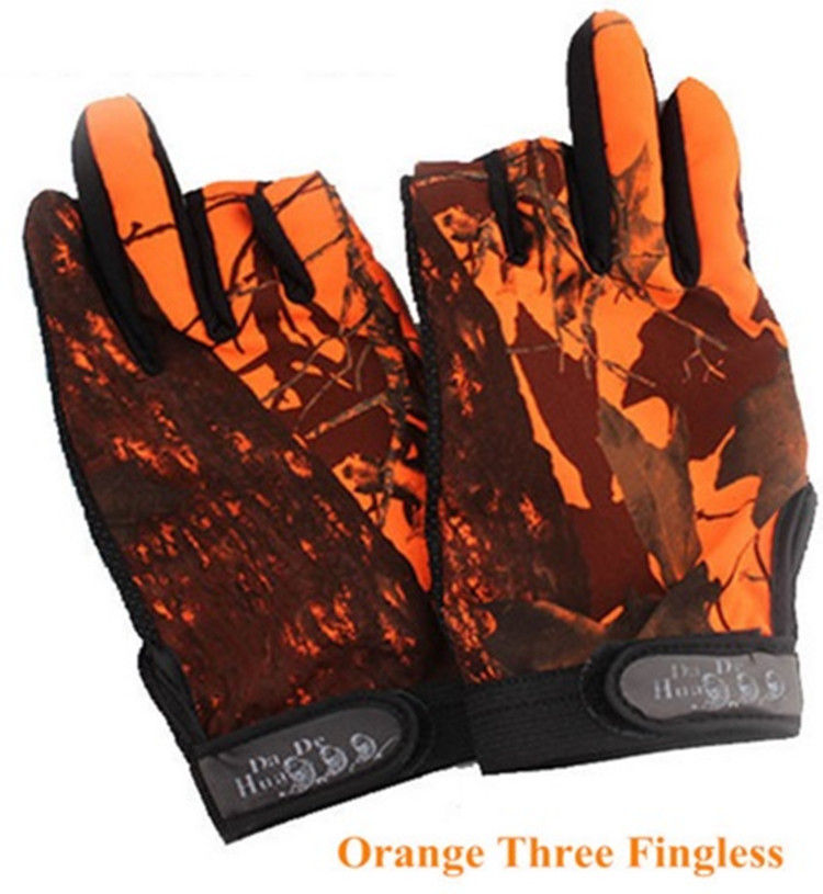 Miniatura: Outdoor Orange Red Maple leaves Warning Clothes Camouflage Hunting Fishing