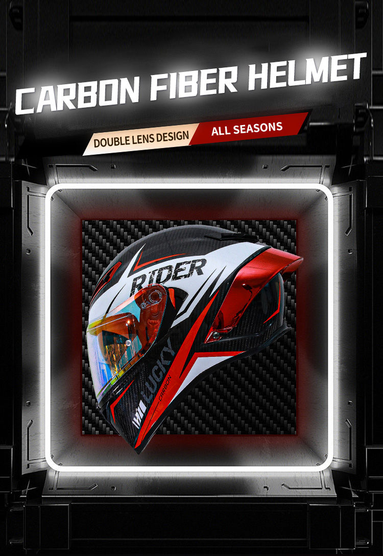 Miniaturbild: Racing Helmet & Powersports Helmets DOT Approved Street Bike Casco De Moto