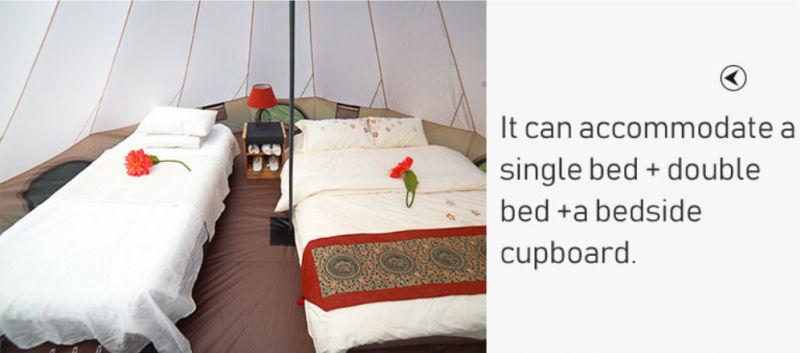 Thumbnail: Large Space Mongolia Yurt Tent Oxford Family Tent Camping Wild Survival Tent