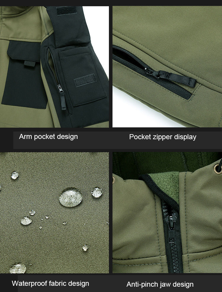 Miniatura: Tactical Hiking Jacket Windproof Waterproof Windbreaker Coats Tactical 