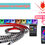 縮圖：LED Car Interior Ambient Strip RGB Fiber Optic Atmosphere Neon Lighting Kit