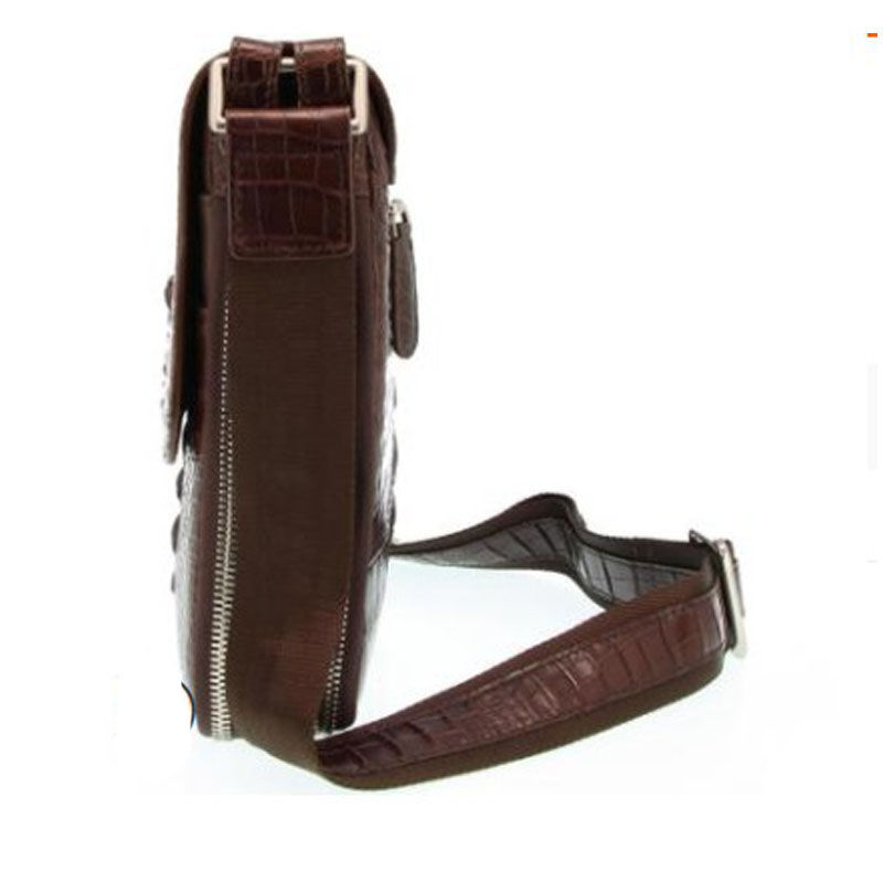 Thumbnail: Crocodile leather cross-body business cross-body bag business fashion retro bag 
