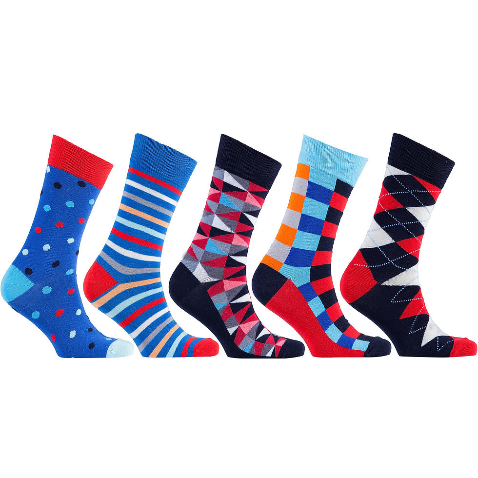 Thumbnail: Men's Fashionable Mix Set Socks