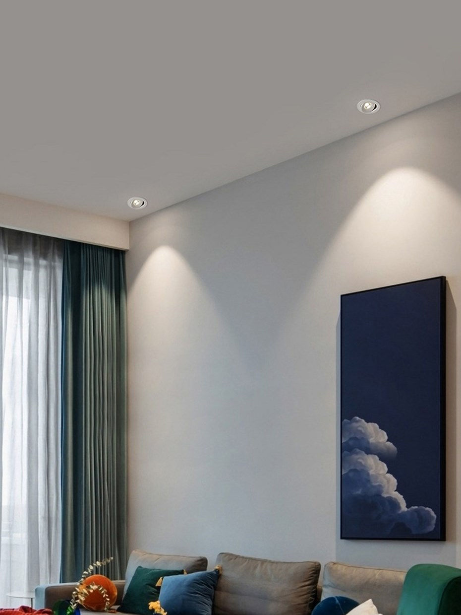 Thumbnail: Spot LED Downlight 360°Adjustable Ceiling Spotlight Recessed Ceiling Spots Lamp