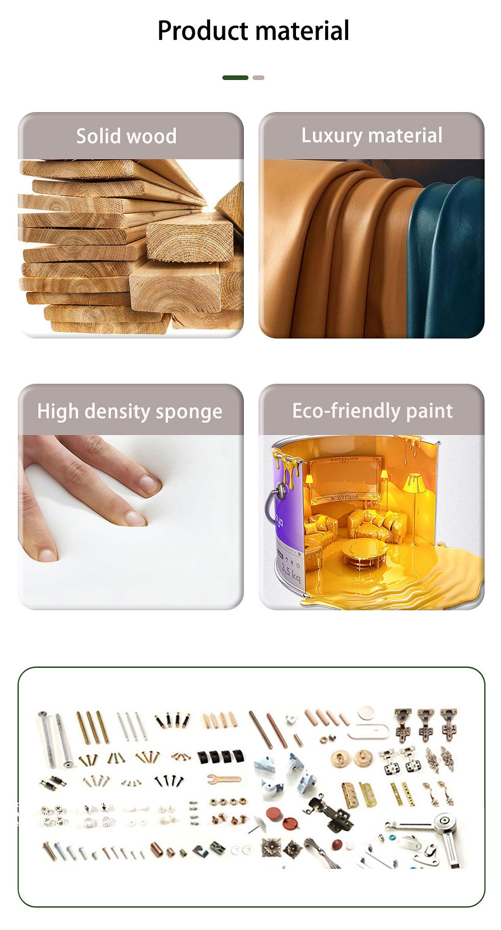 섬네일: Baby cots crib bed solid wood carving baby swing bed for new born