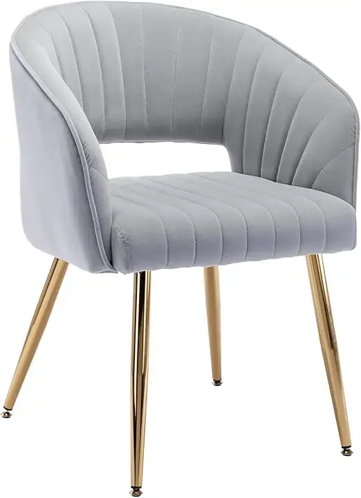 Thumbnail: Velvet Desk Chair Accent Armchair Upholstered Modern Tufted Chairs Dining Chairs