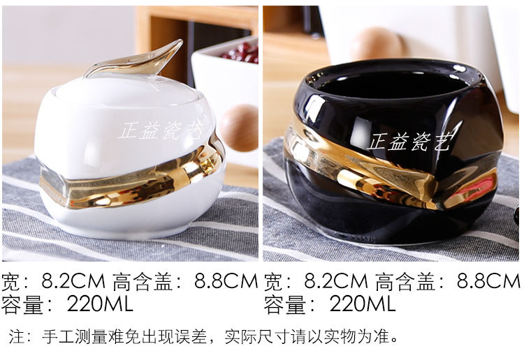 Thumbnail: Creative Condiment Drawer Chopsticks Bamboo Shelf, Ceramic Glass Jars Container