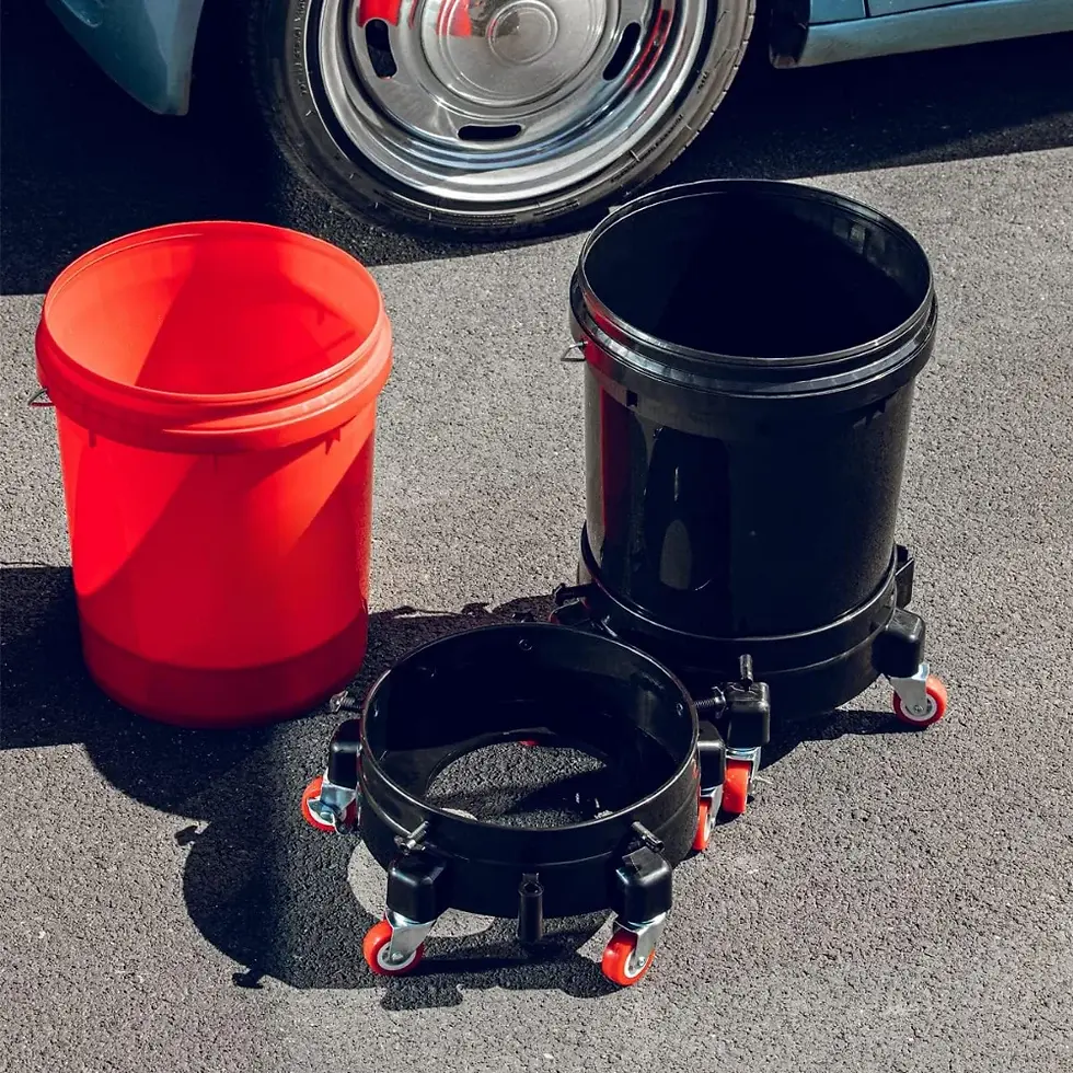 サムネイル： Rolling Bucket Dolly 360° Swivel Bucket Roller Removable Truck Wheels Storage