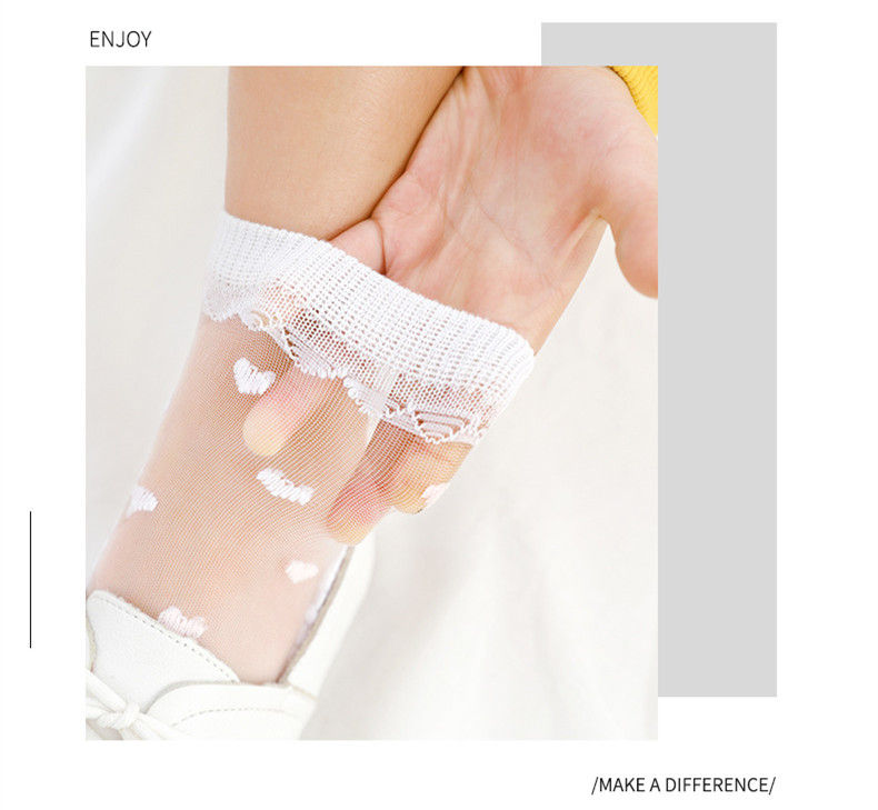 Hình thu nhỏ: Baby Girls Socks Breathable Kids Short Ankle Lace Princess Mesh Socks For 0-8