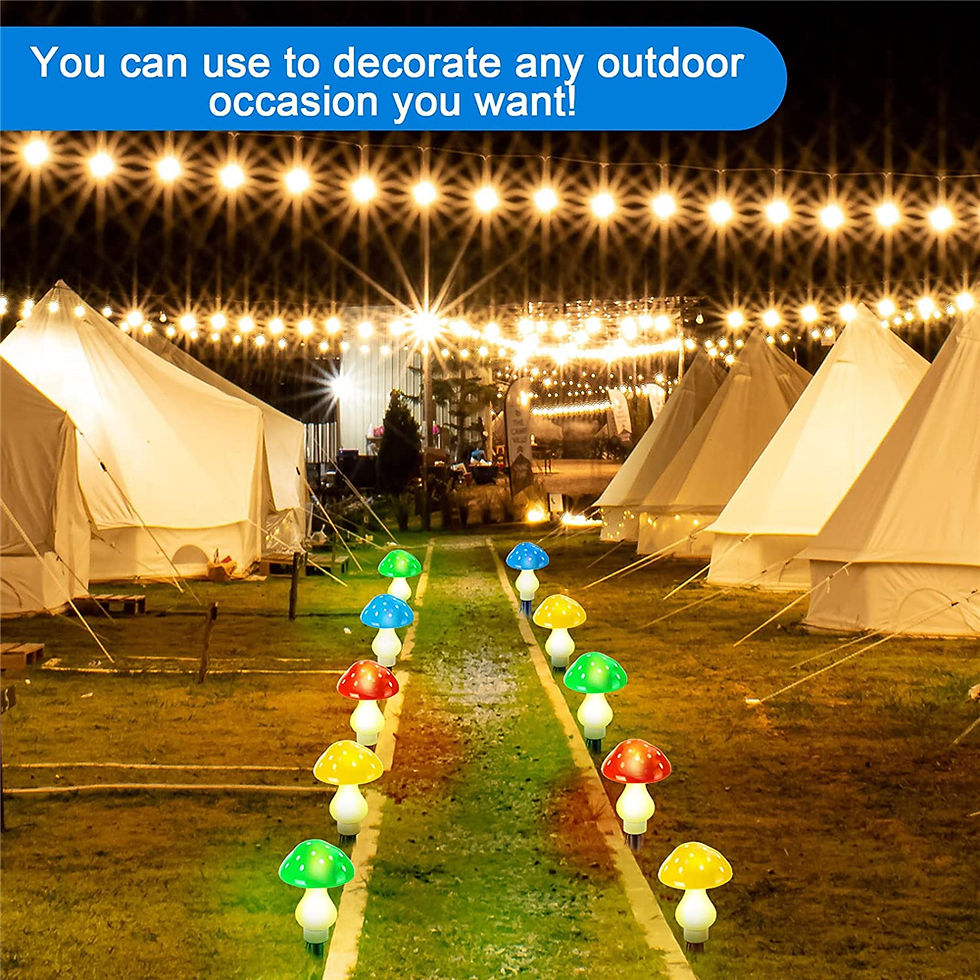 תמונה ממוזערת: Mushroom Light Garden Night Lamp Outdoor Decor Mushroom Lamp Garden